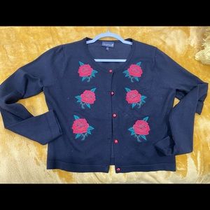 Sourpuss Clothing cropped cardigan NWOT